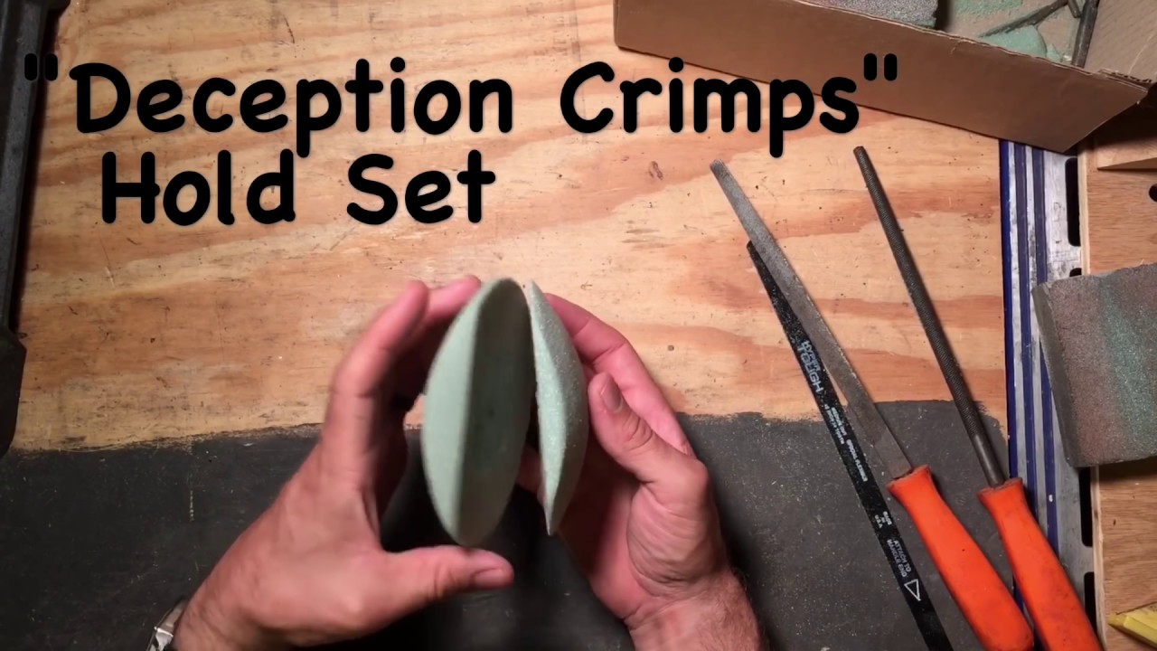 Shaping Climbing Holds, The Deseption Crimps