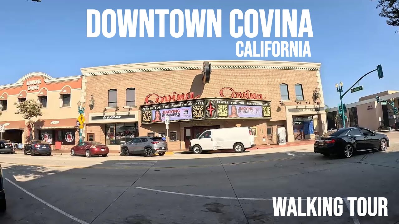 Downtown Covina Walking Tour | California | [4K]