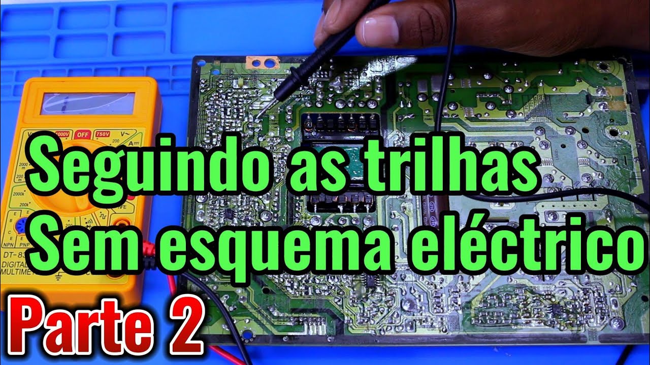Seguindo as trilhas sem esquema eléctrico