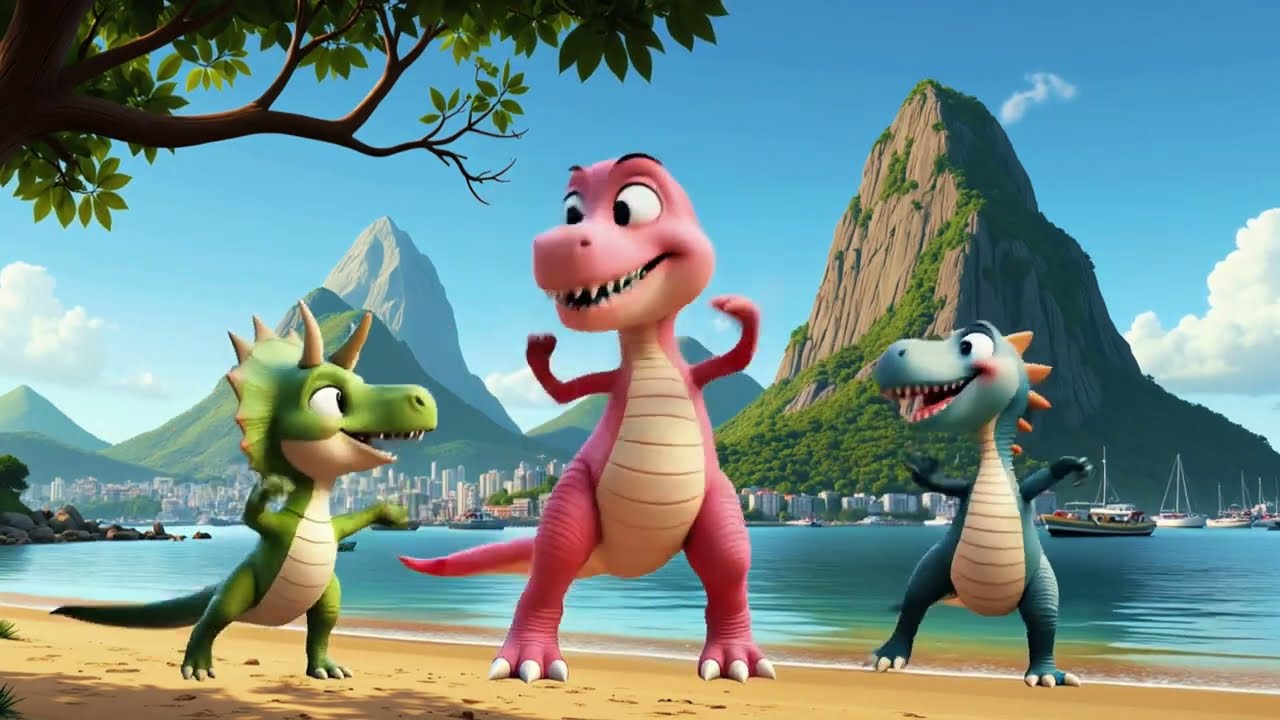 Samba do T-Rex – Música Infantil em Ritmo de Samba | Brincar de Cantar