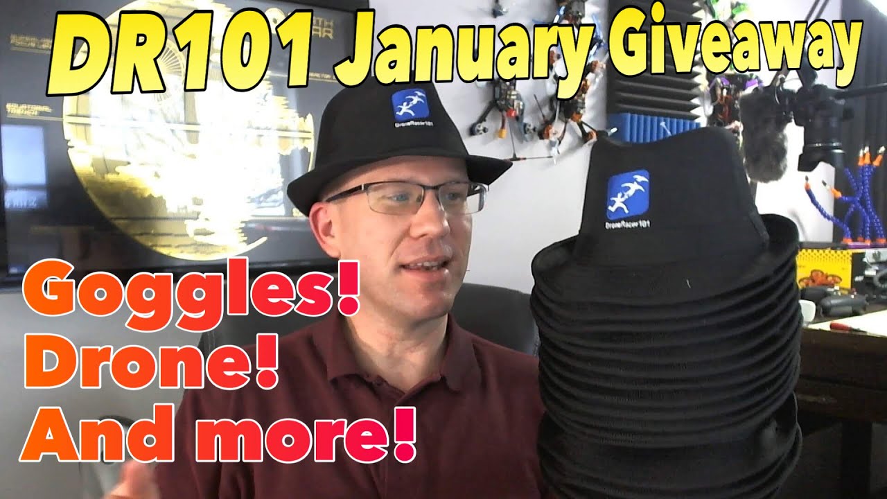 DroneRacer101 January 2019 Giveaway &ndash; VRD2 Pro Goggles and anyone want a DR101 Fedora