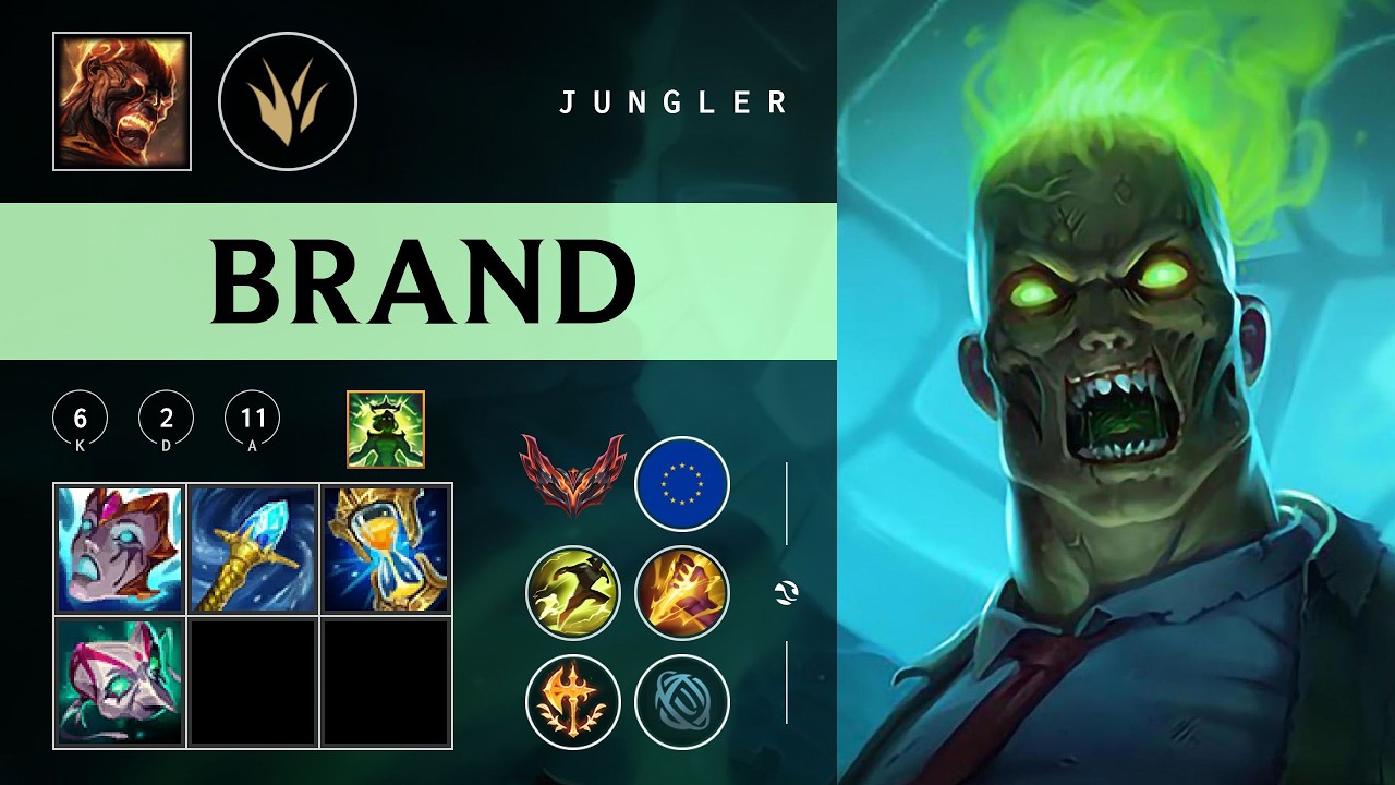 Brand Jungle vs Taliyah - EUW Grandmaster Patch 26.03