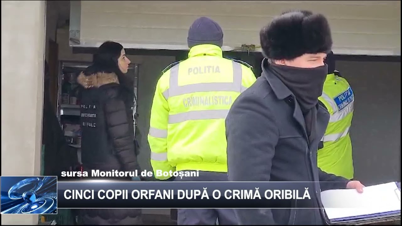 Cinci copii orfani după o crimă oribilă 20 februarie 2026 TELE`M Botoșani
