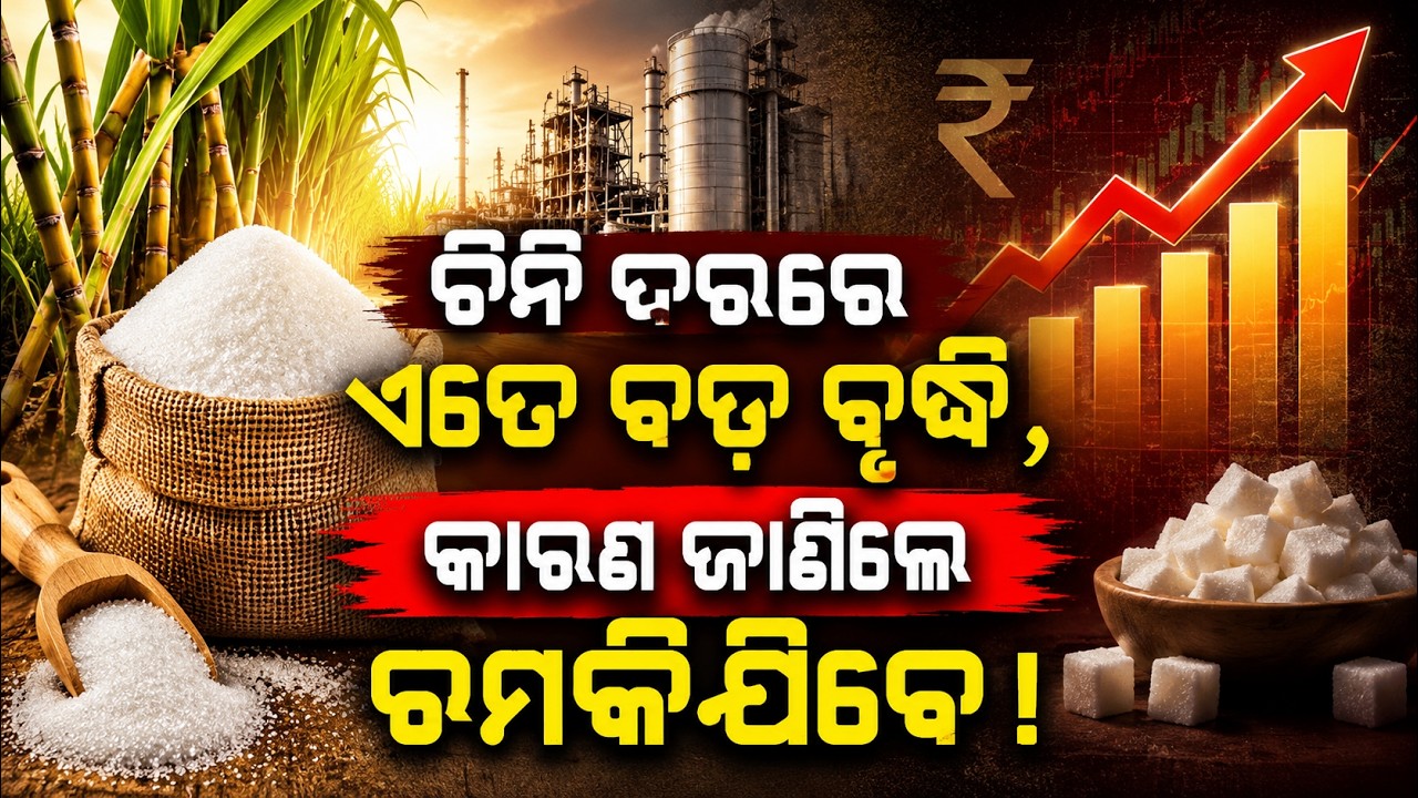 ଚିନି ଦରରେ ବଡ଼ ଝଟକା! | sugar news | sugar price hike | sugar rate | odisha sugar price | latest