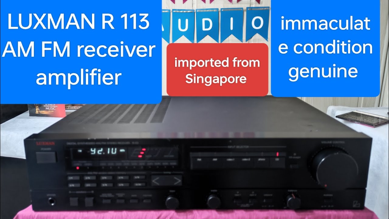 LUXMAN Stereo am fm receiver amplifier immaculate condition genuine imported from Singapore unused 