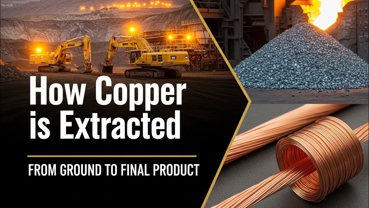 Como o Cobre é Extraído: Do Solo ao Produto Final