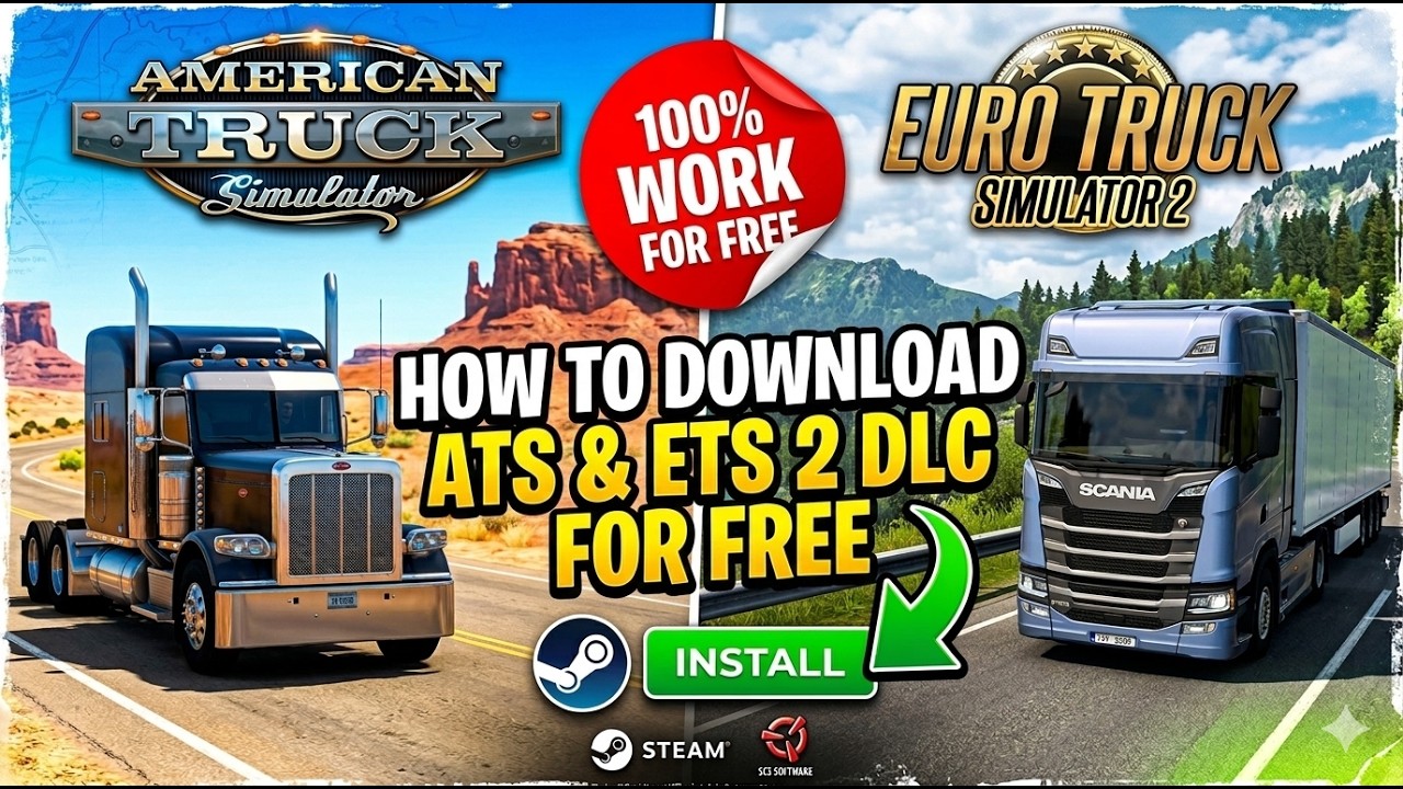 Ultimate Guide: Downloading Free DLC for Euro Truck Simulator 2 & American Truck Simulator
