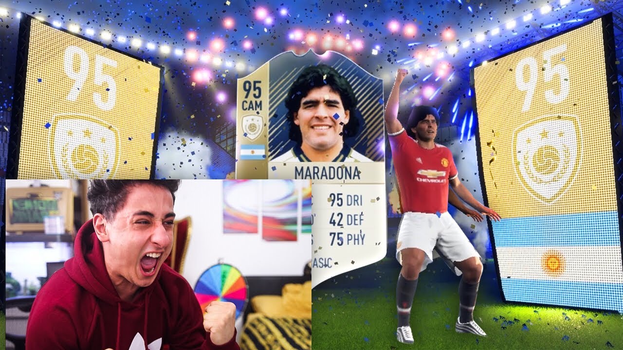 I GOT 95 MARADONA IN A PACK!!! FIFA 18 PACK OPENING