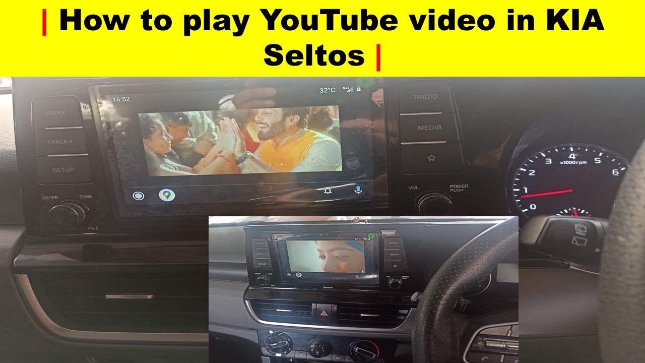 How to play YouTube video in KIA Seltos | Play YouTube video with Android Auto | Uandi Automobiles