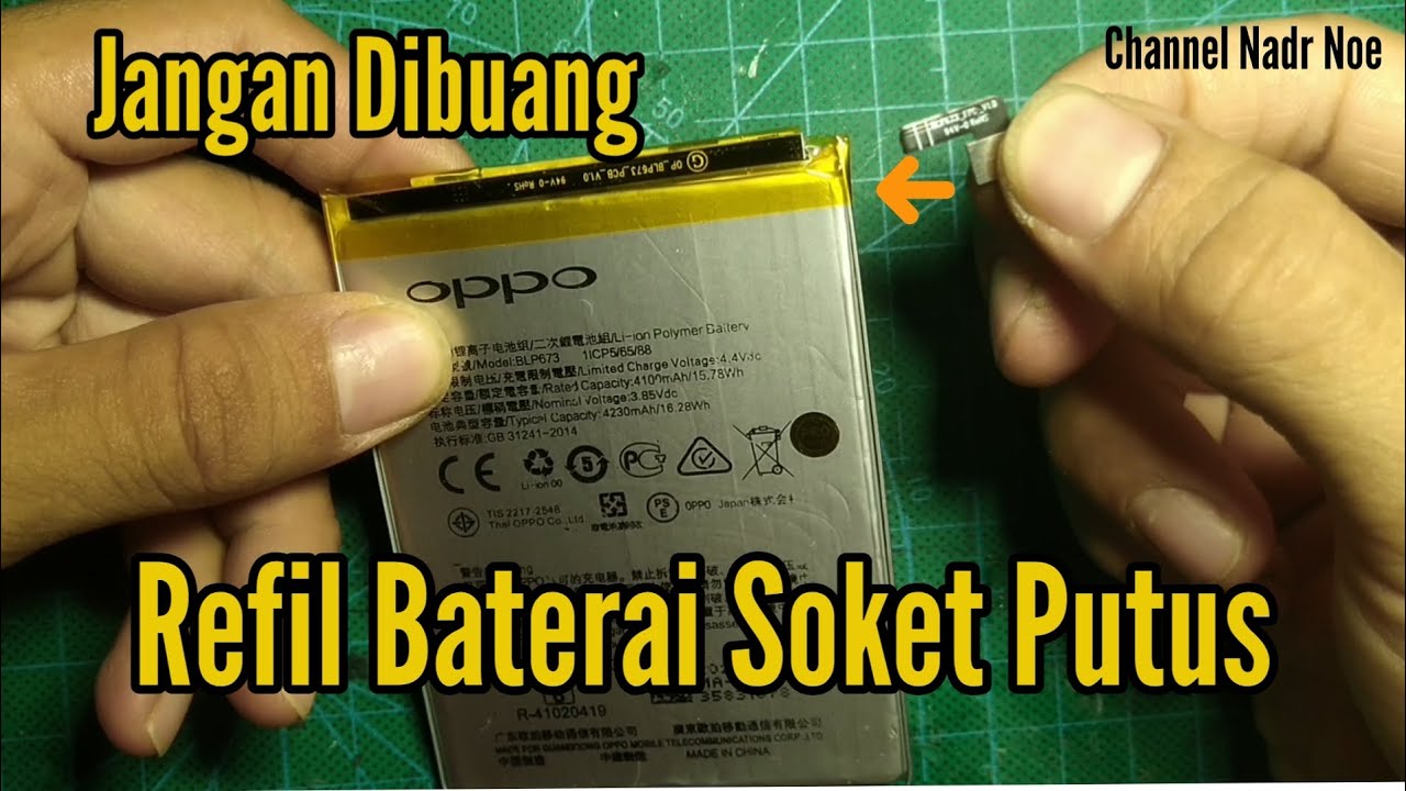 Ganti Soket Baterai | Refil Baterai Soket Putus Dari Baterai Bekas