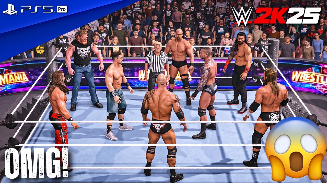 WWE 2K25 - Legendary 8-Man Elimination Match To Determine The Greatest Of All Time | PS5 Pro [4K60]