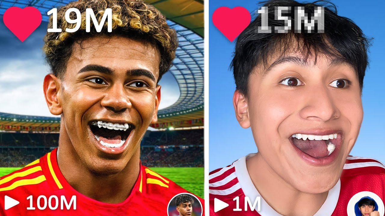 Recreé 100 TikToks Virales de Futbolistas