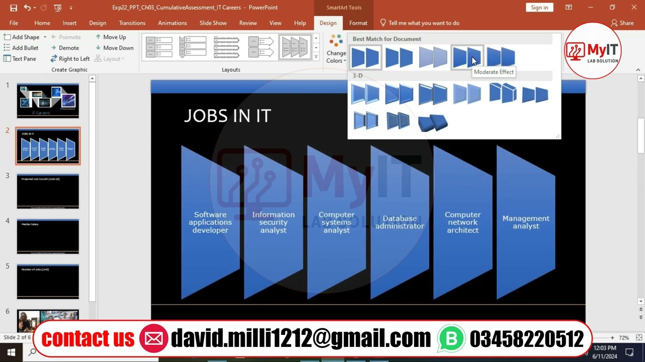 Exp22 PPT Ch03 CumulativeAssessment IT Careers