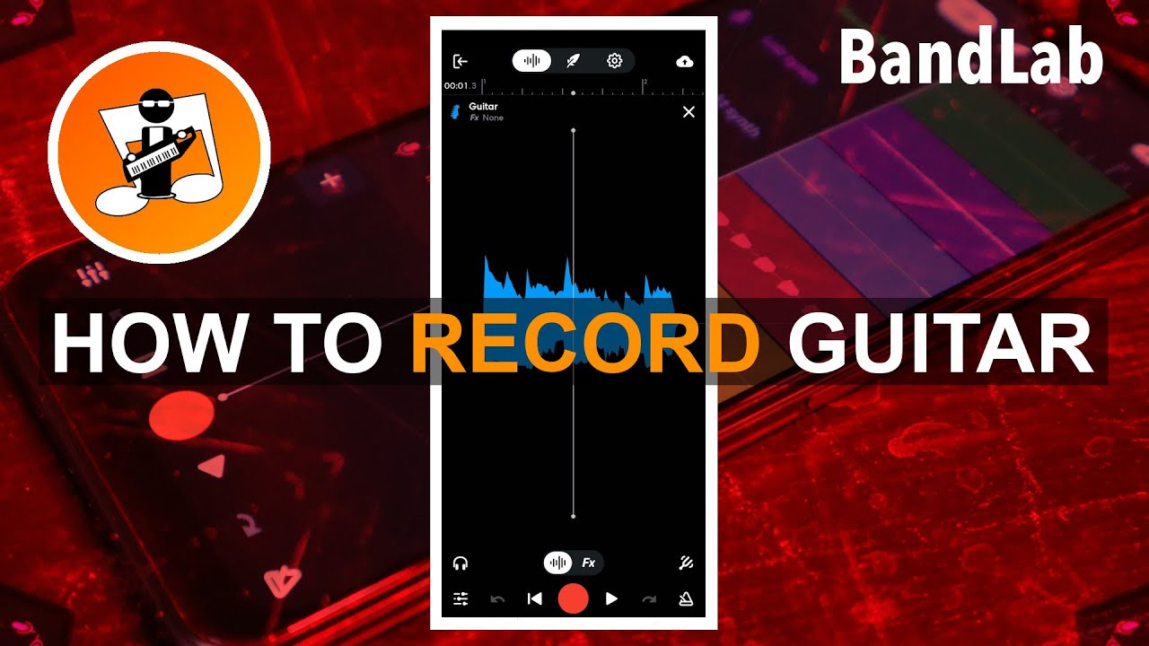 Bandlab. How to record an electric guitar to your phone