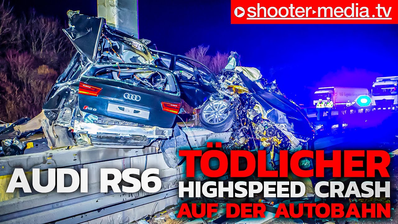 ❌  Audi RS6 nur noch Schrott  ❌ | Unfassbares Unfallbild | 🚒  Einsatzleiter Feuerwehr sprachlos  🚒