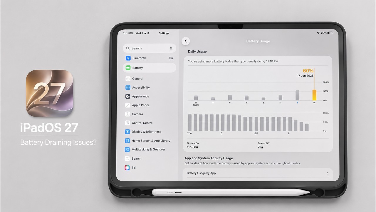 iPadOS 27 Beta 1 na iPadzie z układem A16 &mdash; Bateria, wydajność i błędy po tygodniu