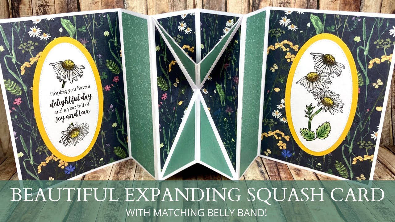 😍 BEAUTIFUL 😍 Expanding Centre Squash Card