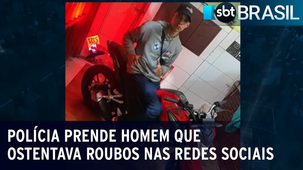 Polícia prende homem que ostentava roubos nas redes sociais | SBT Brasil (03/01/24)