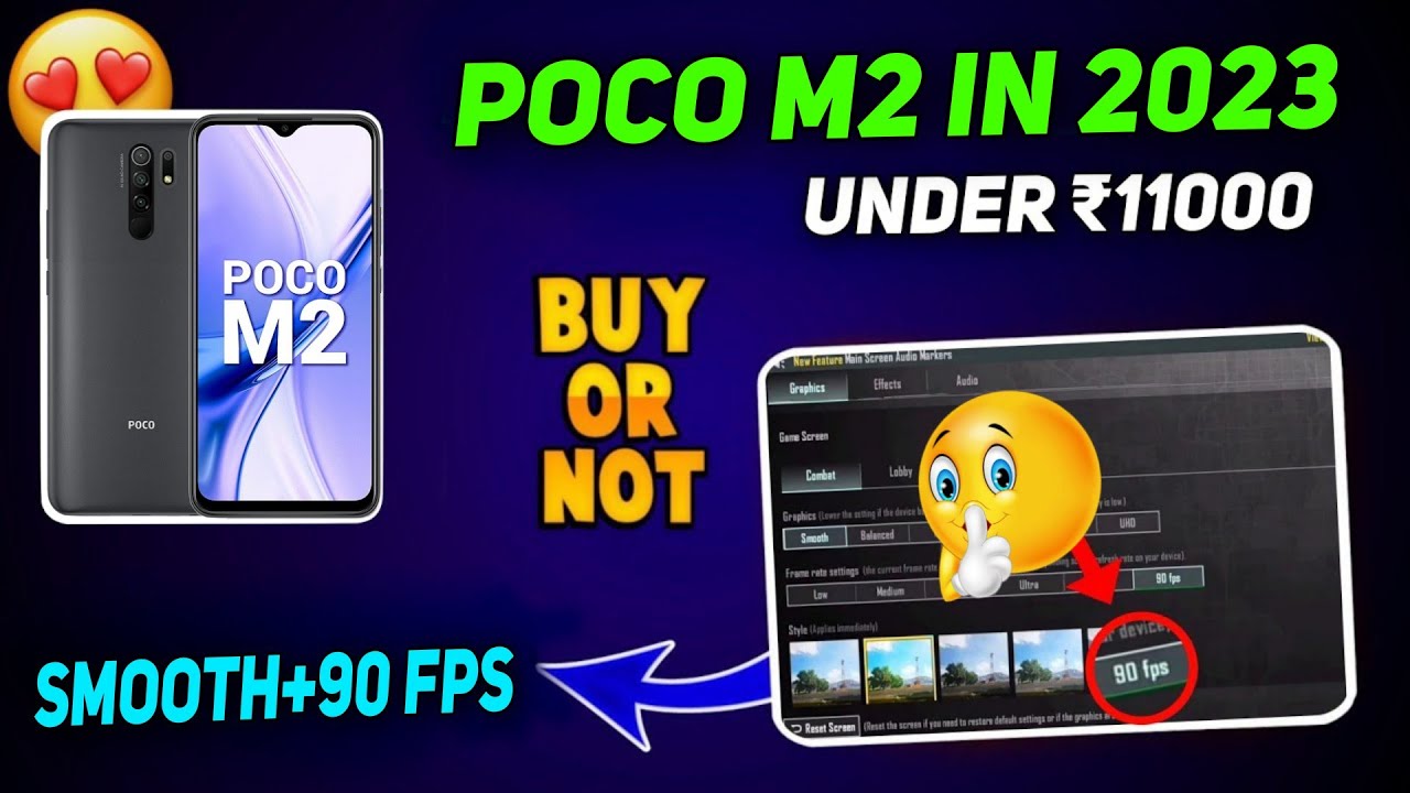 POCO M2 BUY OR NOT FOR GAMING? | POCO M2 PUBG TEST 2023 | POCO M2 BGMI TEST | POCO M2 GYRO DELAY FIX