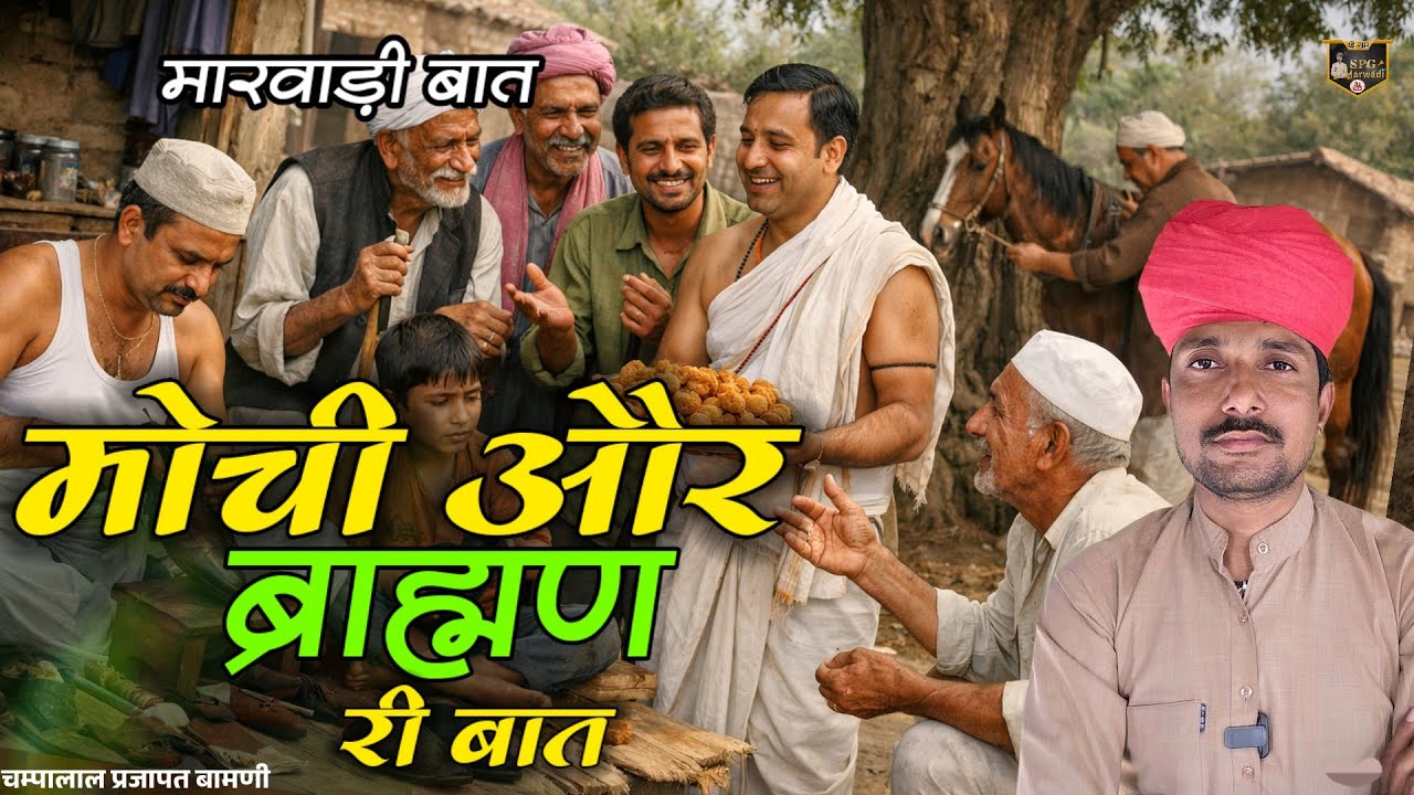 🛑 मोची और ब्राह्मण री मारवाड़ी बात || बातों रा टका लागे || चम्पालाल प्रजापत बामणी 