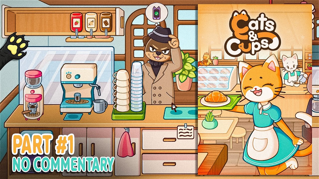 The Coziest Cat Cafe Ever ► Cats & Cups PART #1 [Full Game] | No Commentary Gameplay