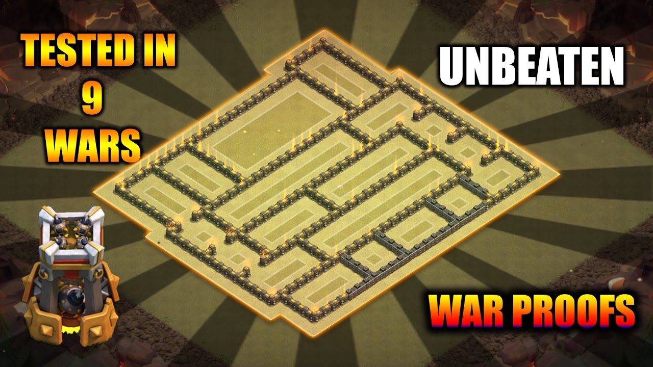 TH9 ANTI 3 STAR WAR BASE || TESTED IN 9 WARS || UNBEATABLE || WAR REPLAY PROOFS || CLASH OF CLANS ✓