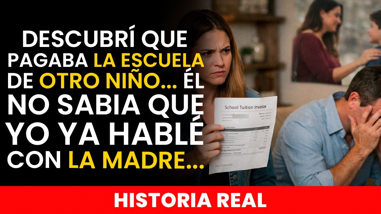 Descubrí que mi esposo pagaba la escuela de OTRO NIÑO… ÉL NO SABÍA QUE YO YA HABLÉ CON LA MADRE