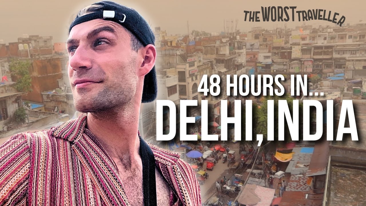 British Guy in Delhi, India - 48 hours in Delhi Travel Vlog (Avoiding Scams, Chandni Chowk, Markets)