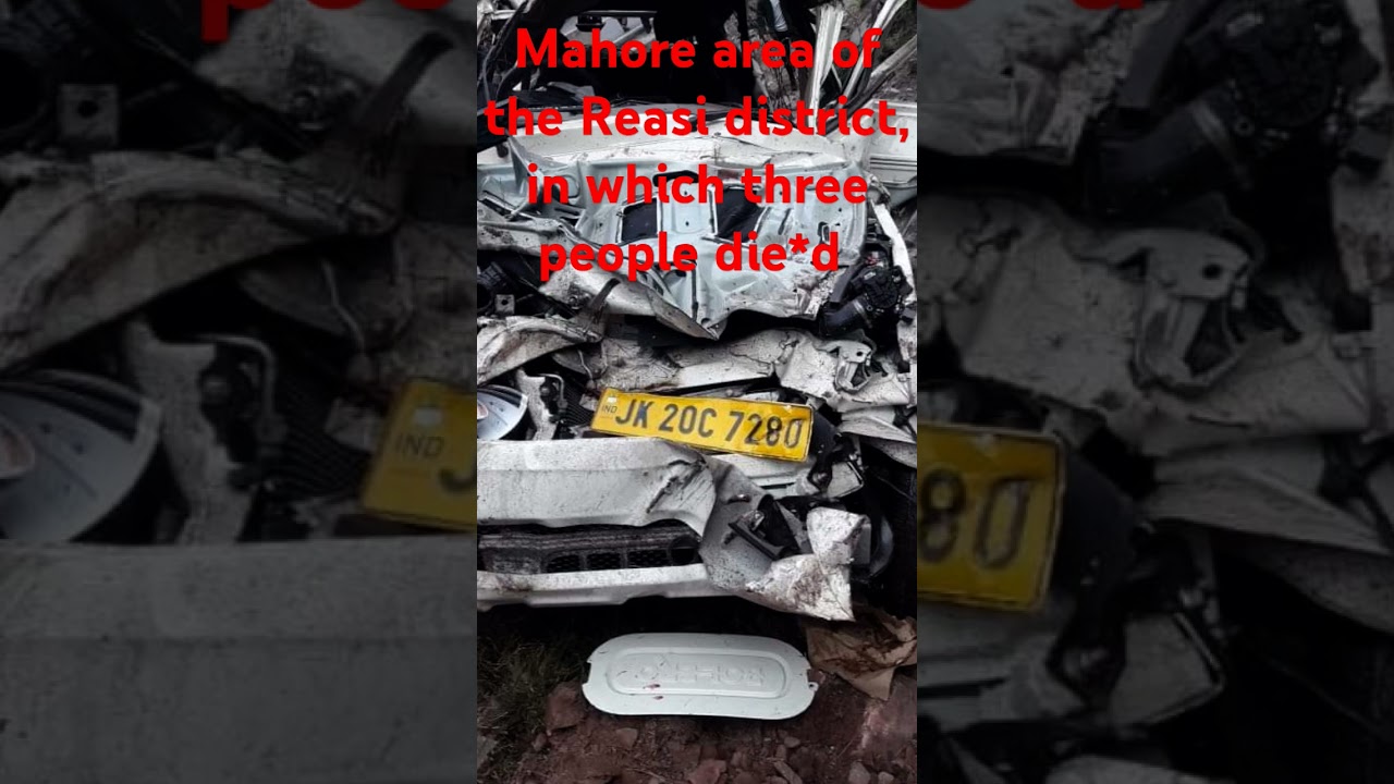 A tragic road accident occurred this morning at Ziarat Mode in the Mahore area of ​​​​the Reasi