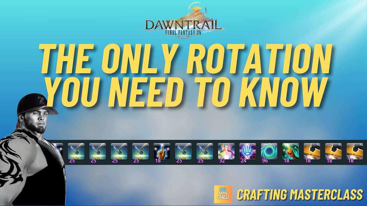 FFXIV - The Only Crafting Rotation You Need To Know | A Crafting Rotation Guide