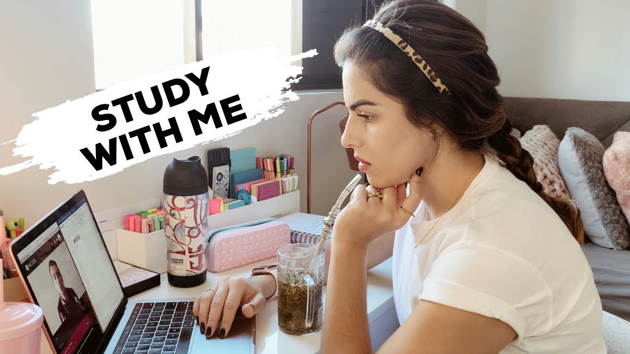 STUDY WITH ME: 50 MINUTOS DE ESTUDOS | Julia Pabis