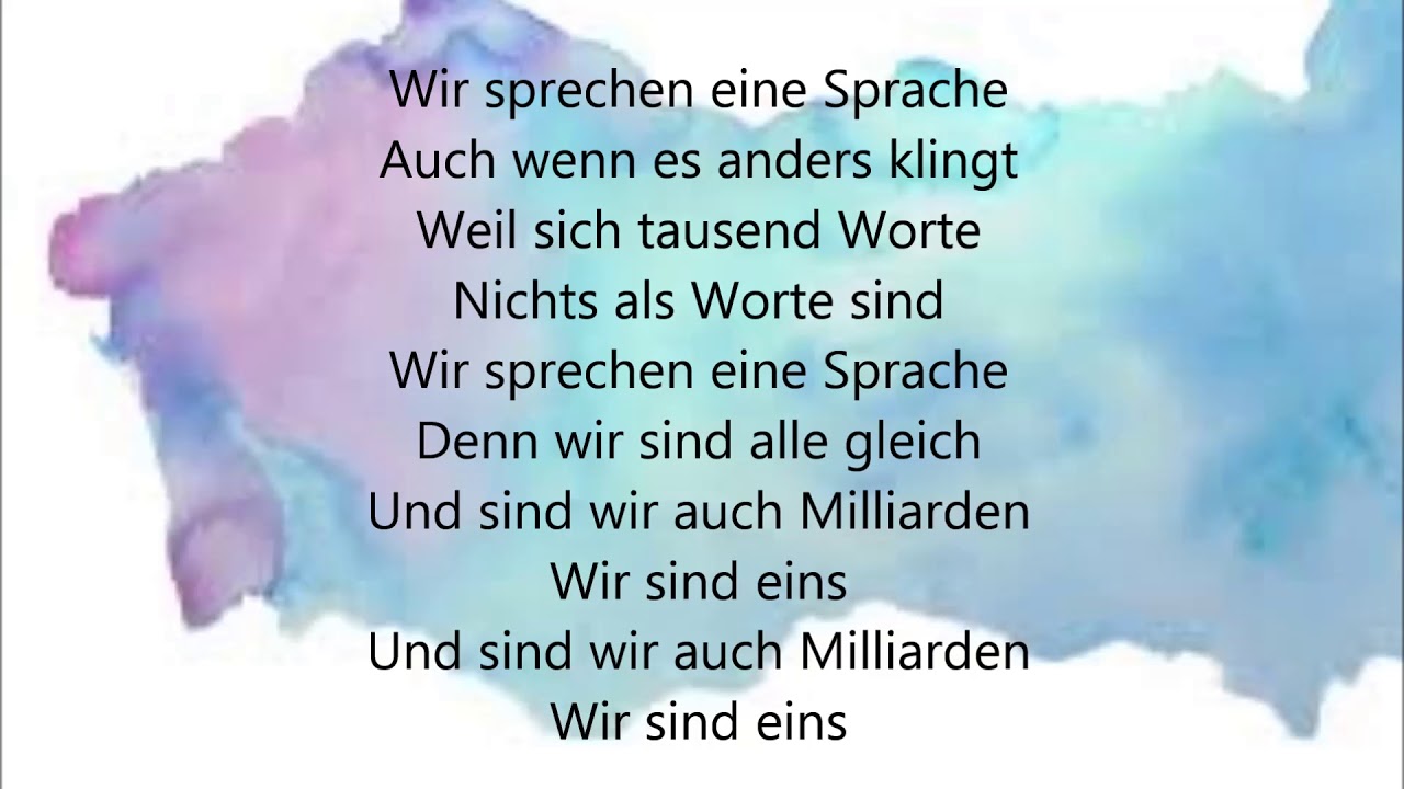 Eine Sprache (Lyrics)@cassandrasteenmusic