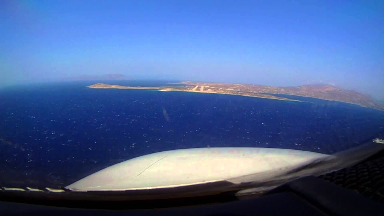 ✈Karpathos Island National Airport - Windy Approach & Landing (Cockpit View)