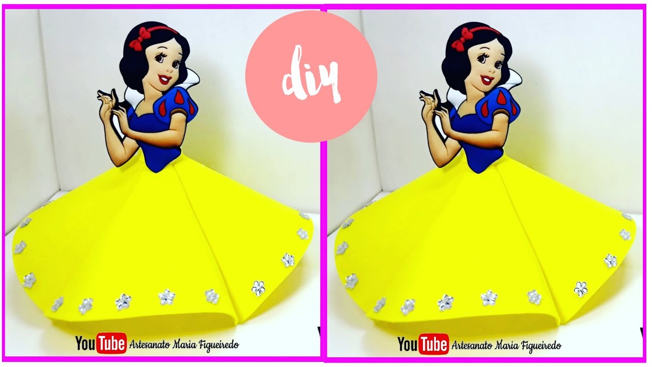 Festa Branca de Neve - Tubete decorado