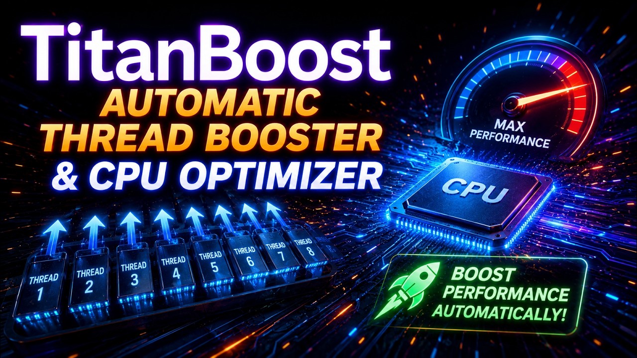 TitanBoost Tutorial #3 - Automatic Thread Booster & CPU Optimizer