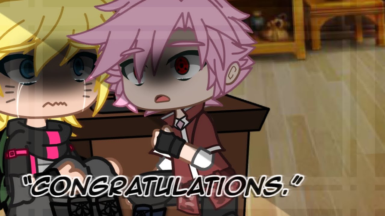 “Congratulations.” | Sasusaku Family AU | Gacha Club