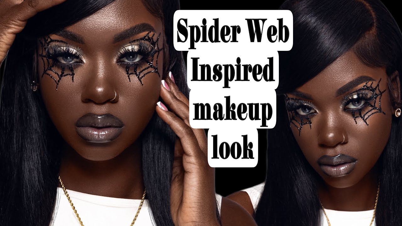 Spider Web Inspired Makeup Look
