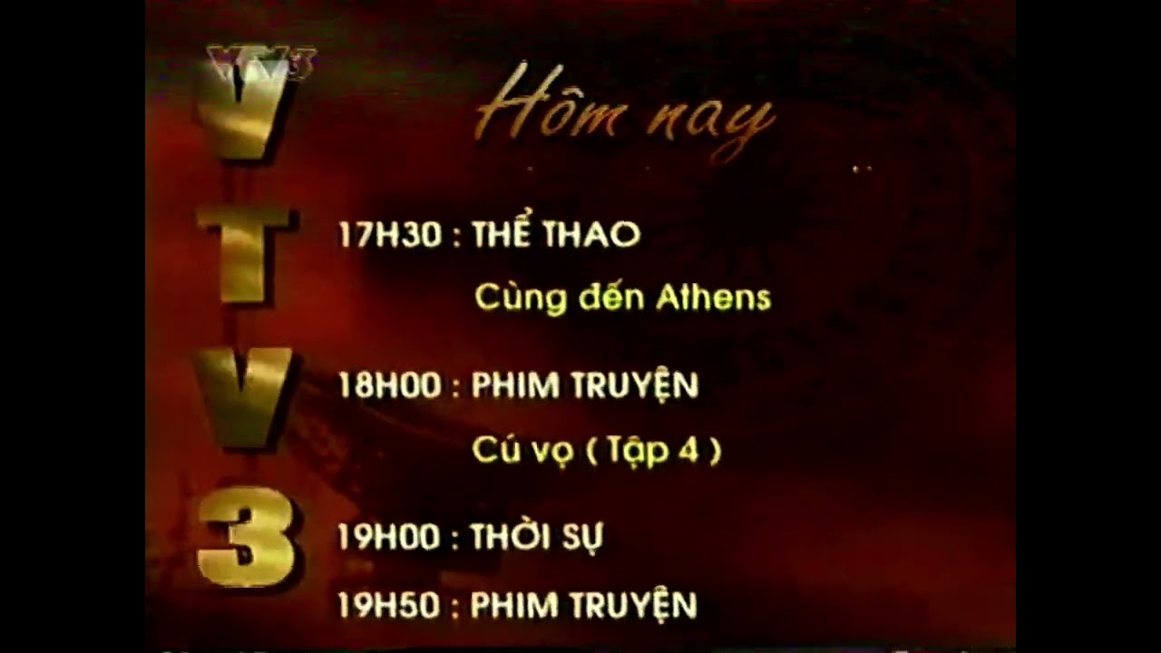 VTV3 ident - GTCT hôm nay (27/3/2004)