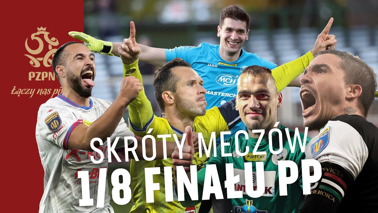 TRZECIOLIGOWIEC W ĆWIERĆFINALE, RAKÓW ZNÓW LEPSZY | Skróty meczów 1/8 finału FORTUNA PUCHARU POLSKI