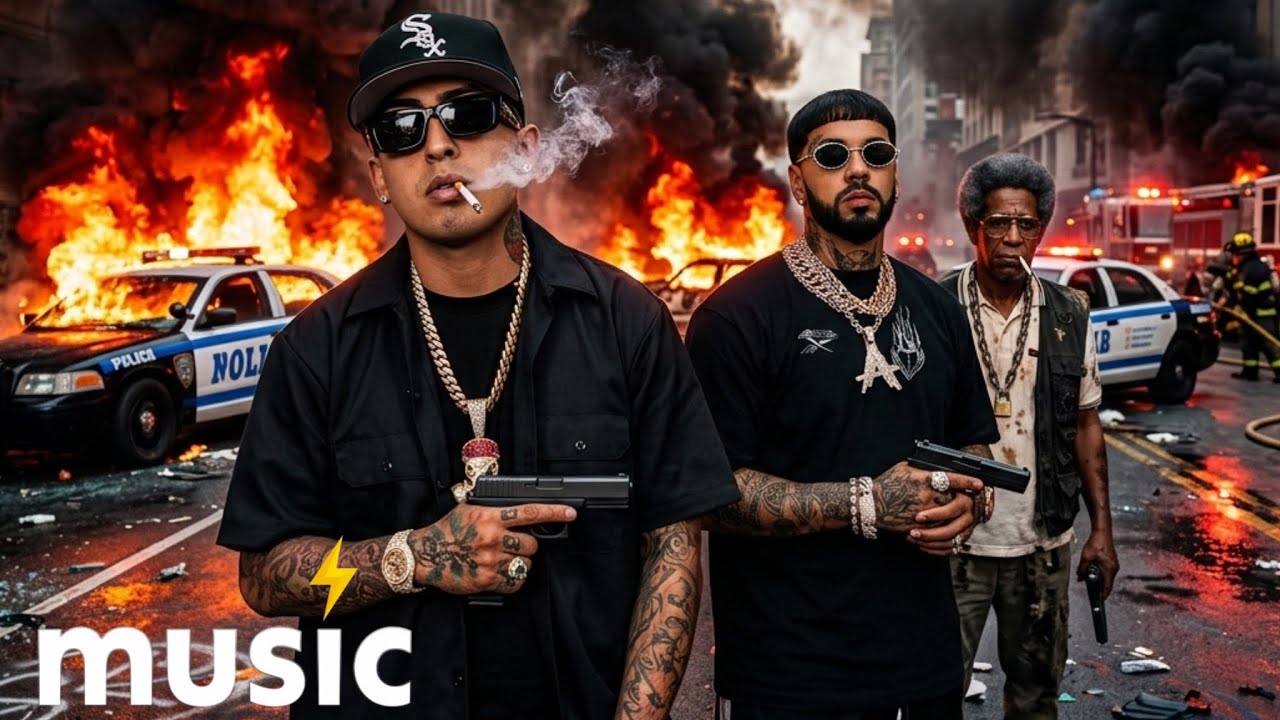 Ñengo Flow, Anuel, Tego Calderon - Viven Con Caretas (Official Music Video)