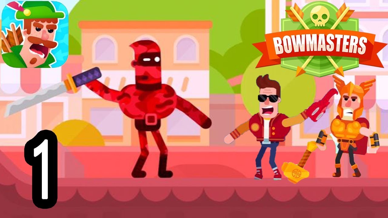 Bowmasters - Gameplay Walkthrough Part 1 - Reddish | Deadpool