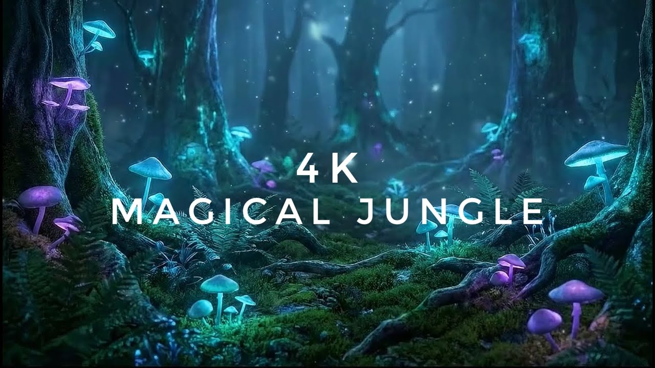 2 Hours Magical Forest Ambience ✨ | Relaxing Fantasy Nature #relaxation #night #fantasy #jungle #yt 