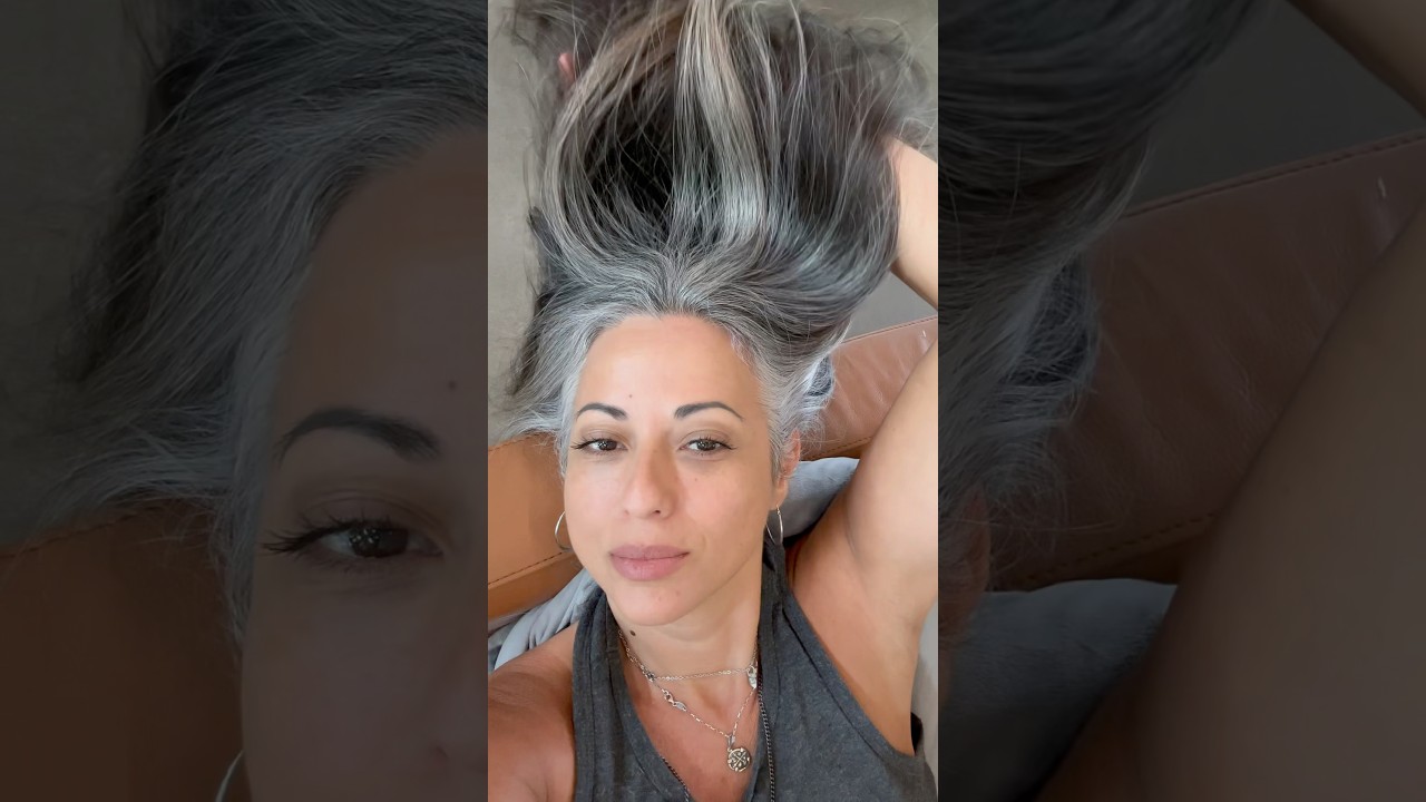 This is your sign to ditch the dye and embrace your gray hair. 🩶🫵🏼🩶 #silversisters #haircolor