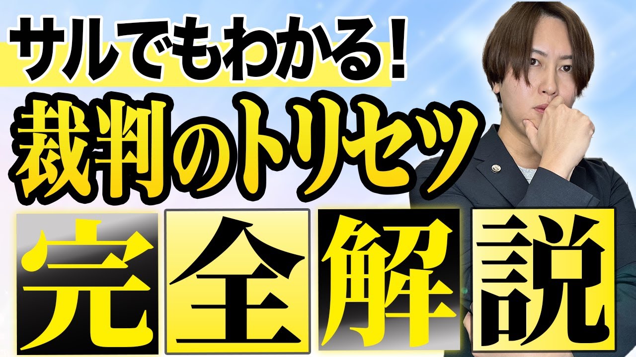 【プロの弁護士が徹底解説】民事裁判の全て　※超有料級※