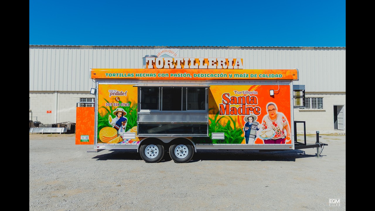 #foodtrailer / #remolques RDN 8x20pies #wrap #tortilleria Santa Madre #wyoming