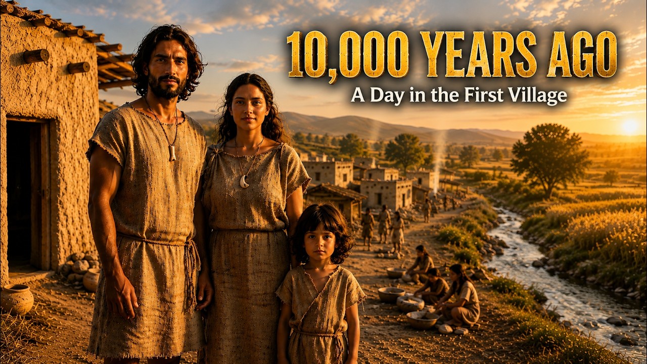 Surviving in the World's First Village | 10,000 BC Prehistoric ASMR