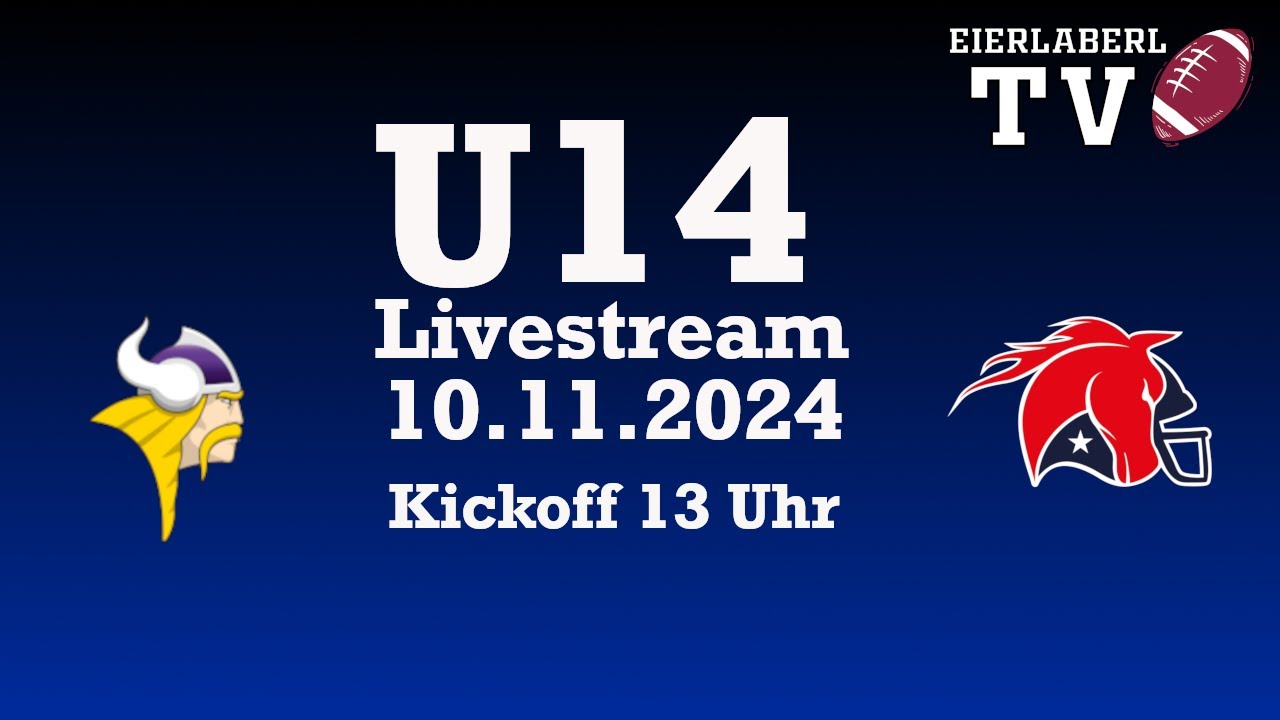 LIVESTREAM AFL  U14 AFC Vienna Vikings vs. Ebenfurth Mustangs