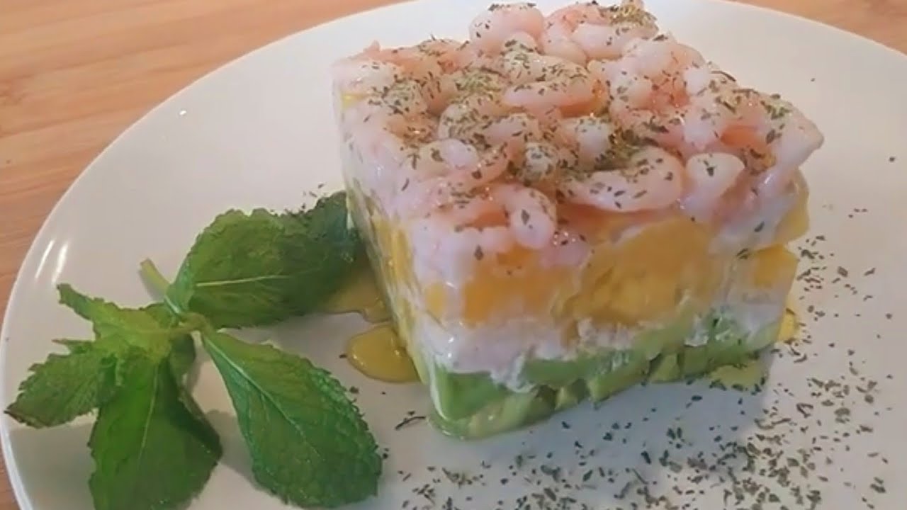 Tartar de mango, Aguacate y Langostinos