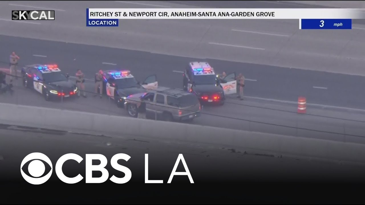 Reckless DUI driver pursuit ends with successful PIT maneuver on Orange County freeway