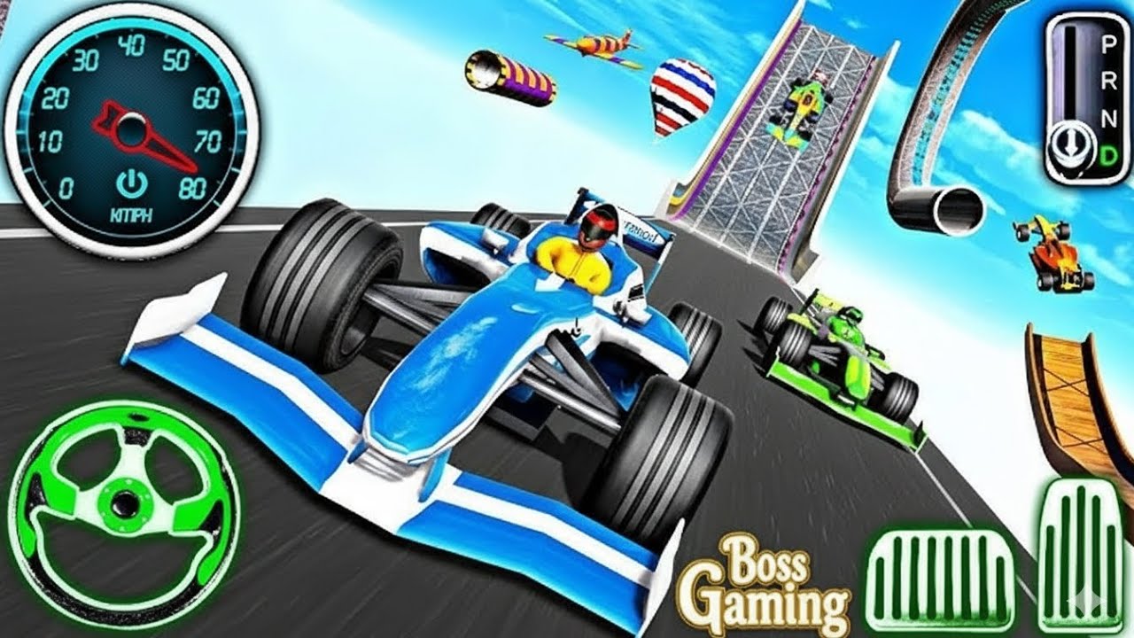 Extreme Formula Car Mega Ramp Stunts 🔥 Impossible Formula Racing Challenge | Boss Mega Ramp